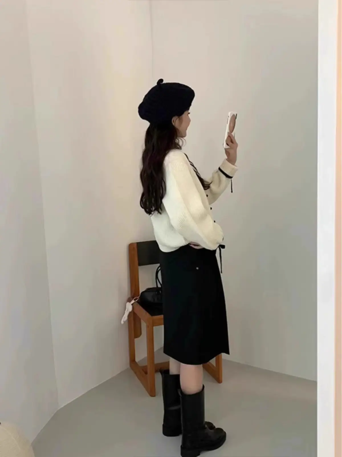 울 니트 카디건 상세 이미지 4