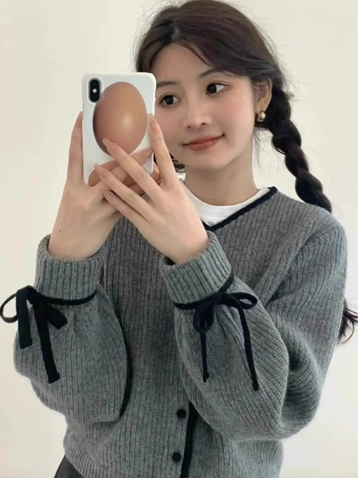 울 니트 카디건 상세 이미지 5