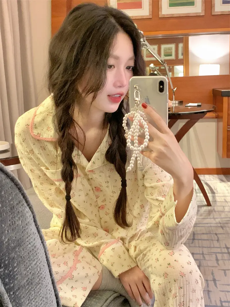 甜美碎花家居服套装 상세 이미지 15