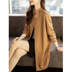 批发限价+12 <b class='q'>休闲</b>翻领外套女2026春秋装上衣百搭简约<b class='q'>女装</b>