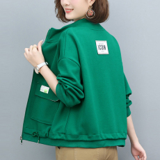 批发官图 2026春秋新款港风chic<b class='q'>宽松</b>休闲短外套女士减龄上衣妈妈<b class='q'>卫衣</b>