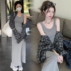 批发2026早春装大码茶系穿搭<b class='q'>套装</b>吊带连衣裙背心长裙<b class='q'>休闲</b><b class='q'>套装</b>