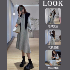 批发2024<b class='q'>孕妇装</b>秋装上衣网红套装新款秋季长款裙子秋款大码<b class='q'>孕妇</b><b class='q'>连衣裙</b>