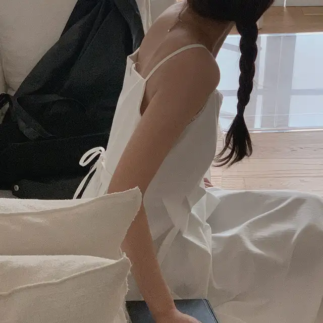 V라인 블라우스 원피스 여름 신상 상세 이미지 6
