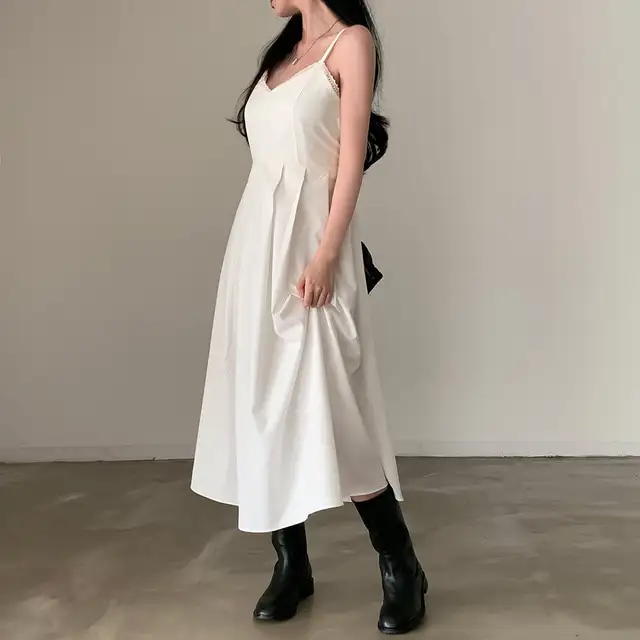 V라인 블라우스 원피스 여름 신상 상세 이미지 48