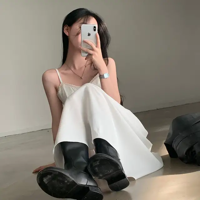 V라인 블라우스 원피스 여름 신상 상세 이미지 53