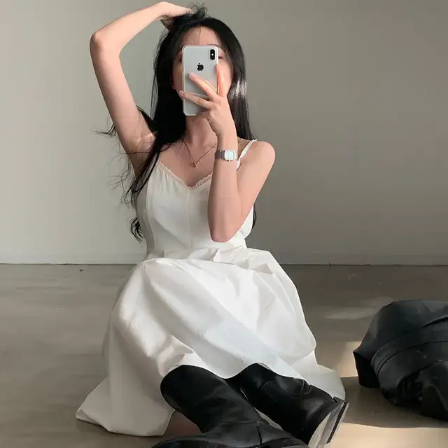 V라인 블라우스 원피스 여름 신상 상세 이미지 54