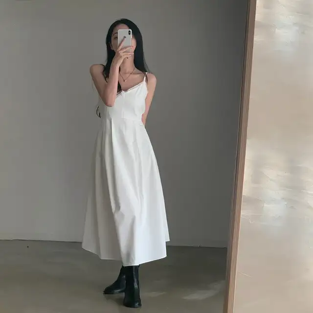 V라인 블라우스 원피스 여름 신상 상세 이미지 64