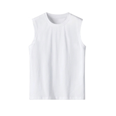 批发专供抖音天猫 河北儿童背心26支100%纯棉180克无袖三面螺纹袖口