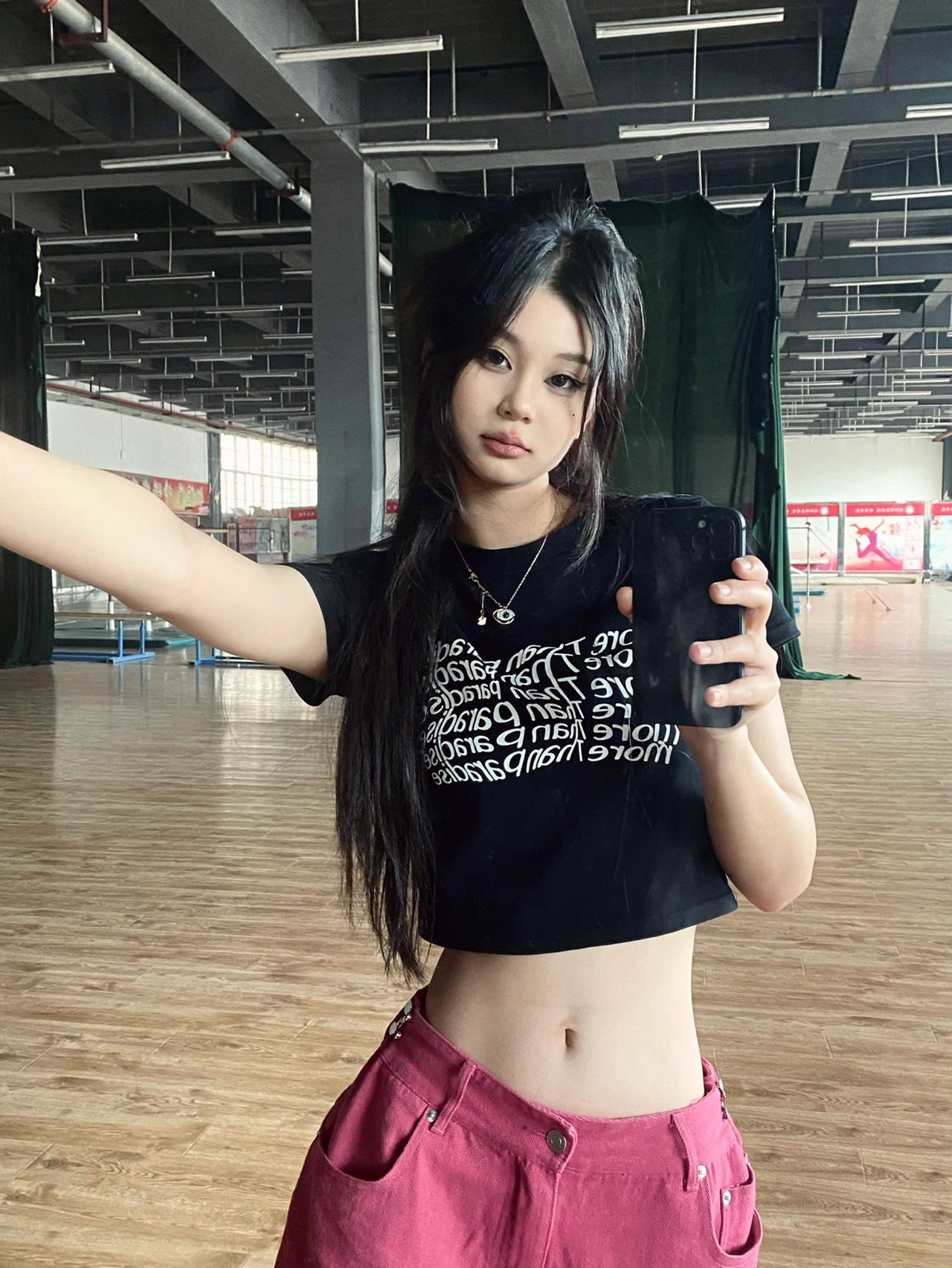 美式短款短袖t恤女2024新款夏季歐美高腰辣妹風獨特純棉正肩上衣