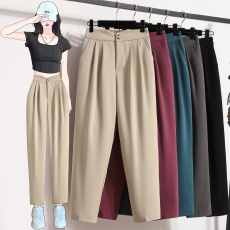 批发高腰显瘦九分裤<b class='q'>女</b>西装裤休闲裤<b class='q'>小脚裤</b>直筒裤