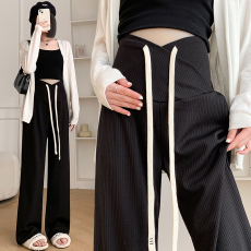 批发<b class='q'>实拍</b><b class='q'>孕妇</b><b class='q'>裤子</b>外穿2025新款春季直筒阔腿裤长裤春装