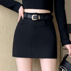 批发黑色西装半身裙女2026春<b class='q'>夏</b>新款百搭高腰显瘦包臀a字裙气质短裙子