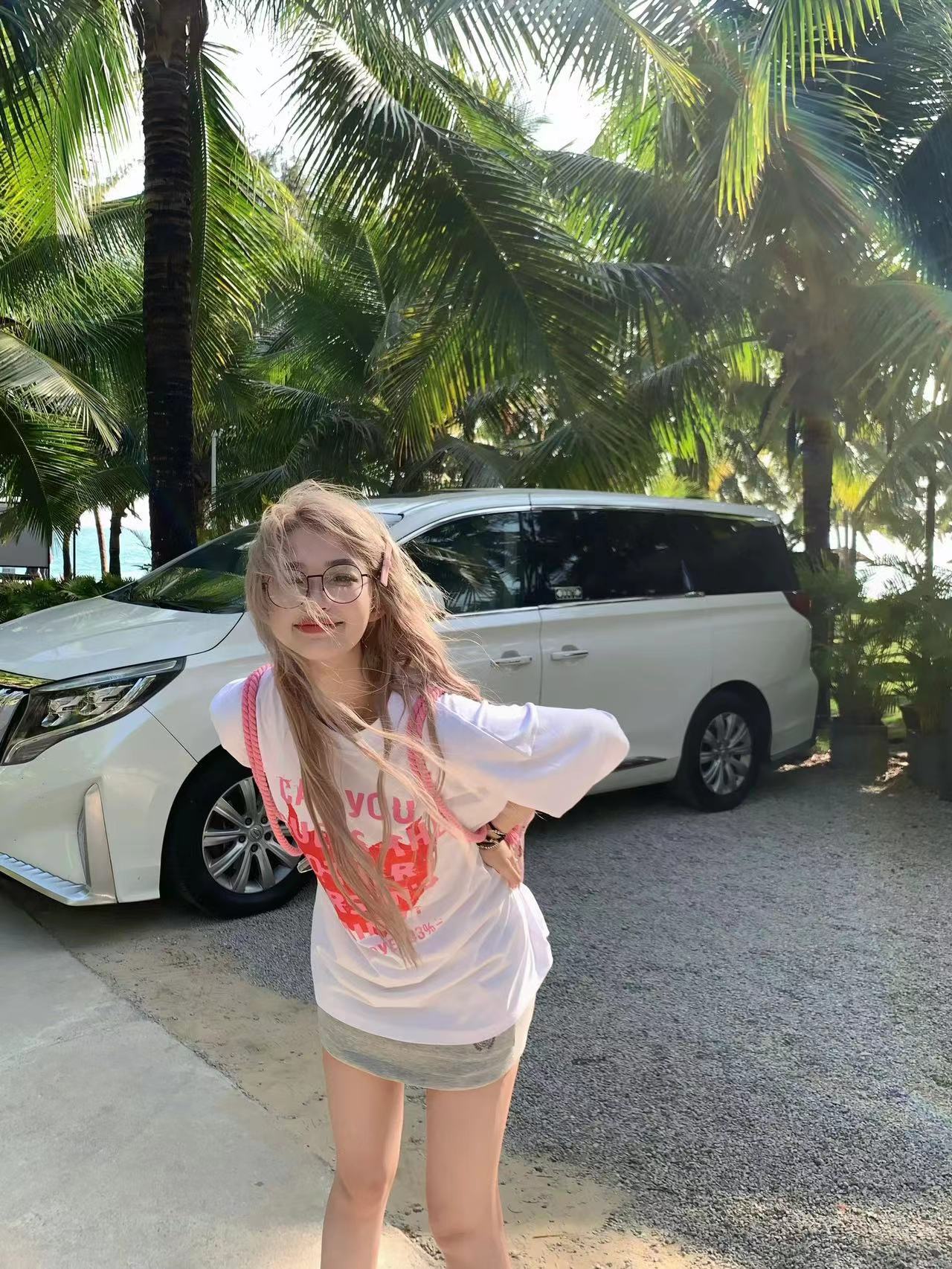高質量純棉220克精梳緊密手感好直播品質前印花短袖t恤女