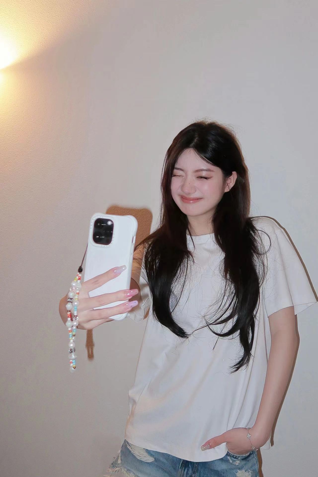 高質量純棉220克精梳緊密手感好直播品質 純色 短袖t恤女
