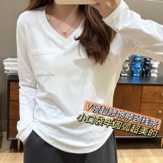 批发大码显瘦宽松t恤女<b class='q'>夏</b>薄款显瘦V领女长袖/短袖打底上衣T恤
