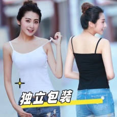 批发两件套内搭背心吊带简约超修身常规<b class='q'>夏</b>季纯色