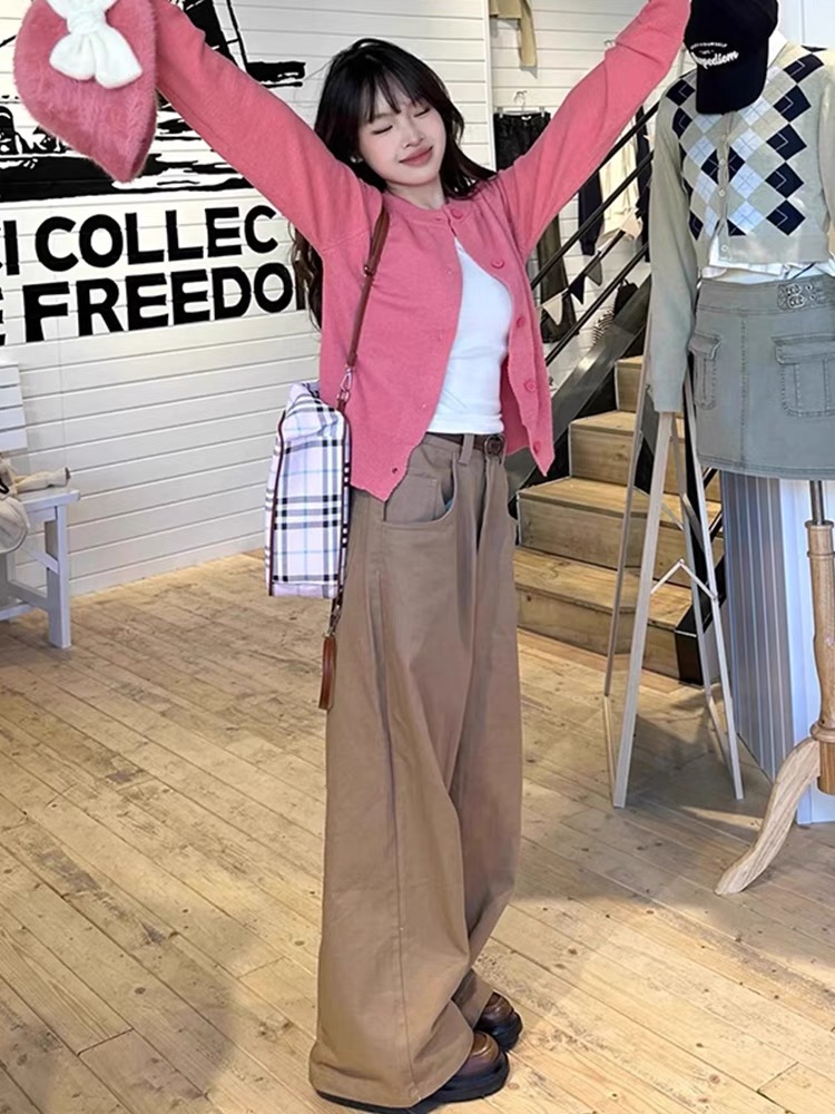 春裝搭配一整套時尚酷颯拽姐套裝2024女裝早春款小個子高級感職業