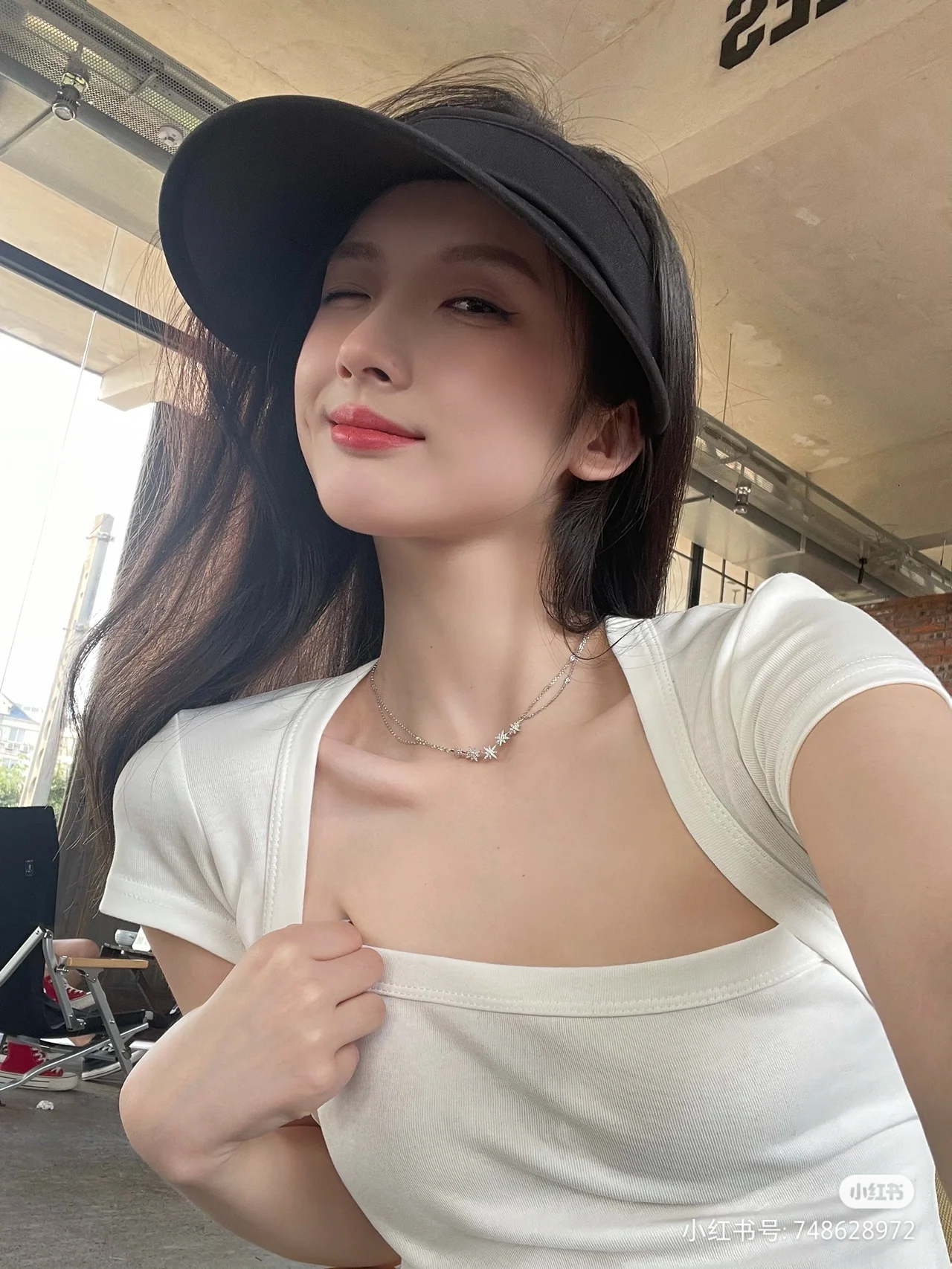 港味方領t恤女夏季純欲短款修身性感辣妹短袖薄款設計感上衣