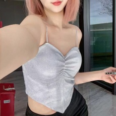 批发实价~辣妹性感露背外穿小吊带背心春<b class='q'>夏</b>抹胸美背短款上衣打底内