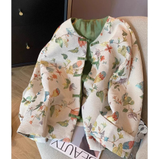 批发新中式女装<b class='q'>唐装</b>中国风上衣<b class='q'>汉服</b>2025秋冬季大码盘扣短款提花外套