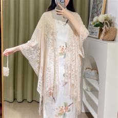 批发2026年春夏<b class='q'>秋</b>季气质网红百搭蕾丝披肩围巾丝巾薄款搭配旗袍文艺风