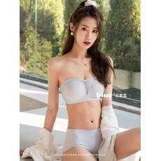 批发小香风无肩带内衣防滑黑科技隐形肩带小胸聚拢文胸防走光抹胸批发