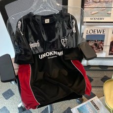 批发美式运动短袖上衣个性小众字母印花情侣<b class='q'>t</b>恤潮女生圆领2024年<b class='q'>t</b><b class='q'>血</b>