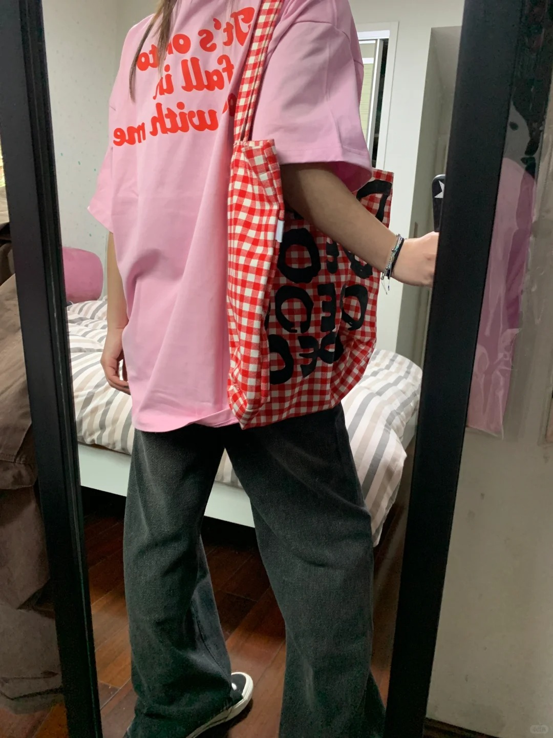 美式復古2024SS情人節愛心散落logo印花純棉短袖T恤男女上衣情侶