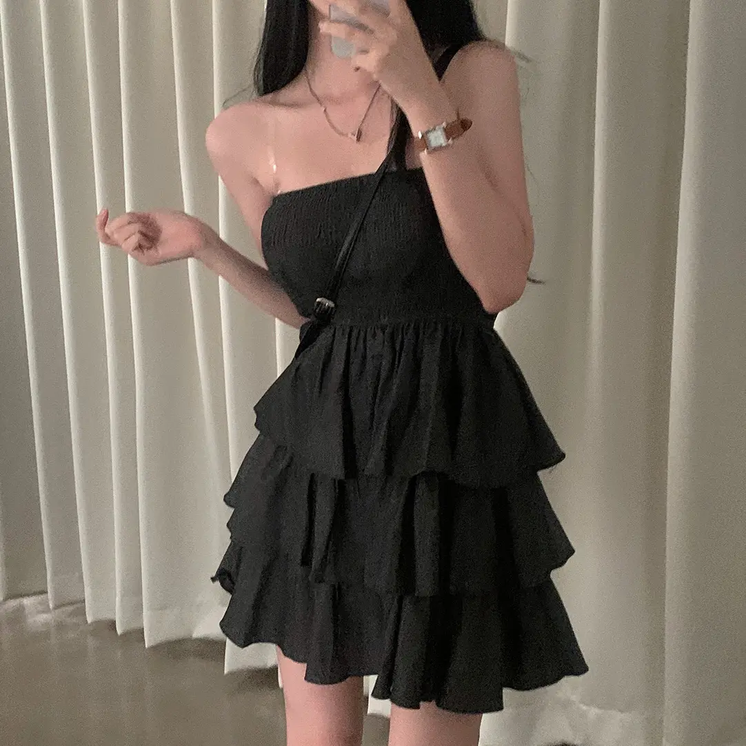 크림톤 블라우스 원피스 상세 이미지 19