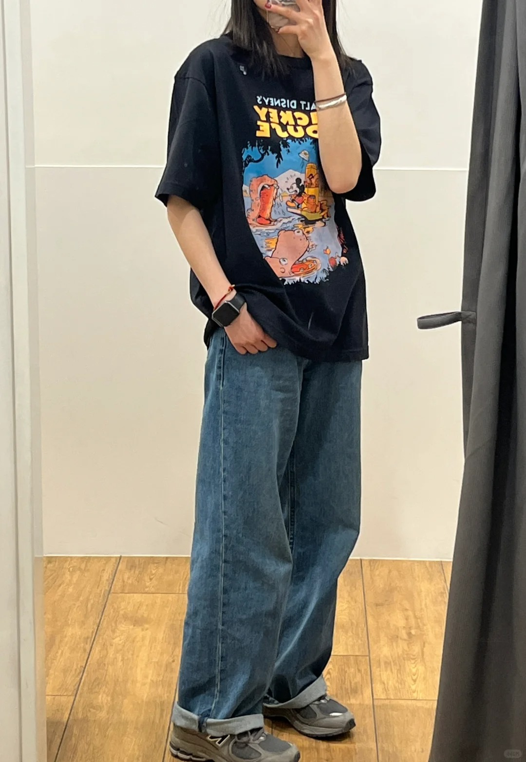 美式潮牌oversize卡通印花短袖t恤女春夏季新款寬鬆復古情侶上衣