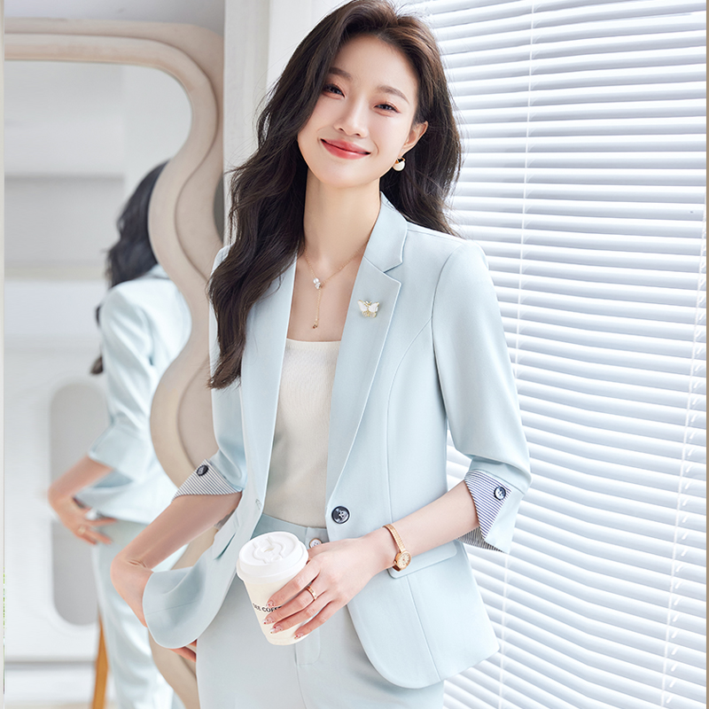 FA29168# 休闲西装外套女春季新款高级感气质小个子西服套装 服裝批發女裝批發服飾貨源