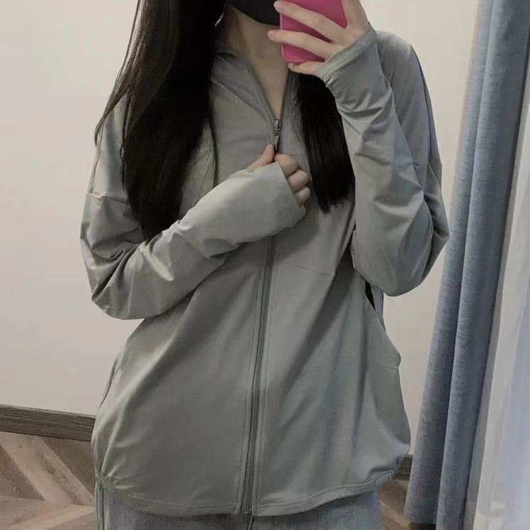 Ice silk sun protection clothing summer thin anti-UV breathable sun protection clothing slim slim coat trendy