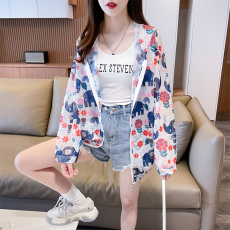 批发实拍冰丝纳米丝薄款<b class='q'>中长款</b>宽松<b class='q'>开衫</b>拉链防晒衣连帽外套女