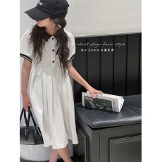 批发白色女童<b class='q'>连衣裙</b>夏季2026新款夏装洋气<b class='q'>儿童</b>短袖裙子春秋女孩公主裙