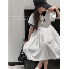 批发白色女童<b class='q'>连衣裙</b>夏季2026新款夏装洋气<b class='q'>儿童</b>短袖裙子春秋女孩公主裙