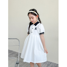批发白色女童<b class='q'>连衣裙</b>夏季2026新款夏装洋气<b class='q'>儿童</b>短袖裙子春秋女孩公主裙