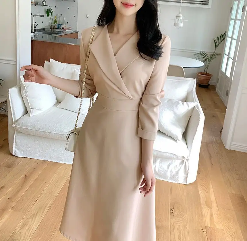 프리미엄 페이스 블라우스 원피스 상세 이미지 3