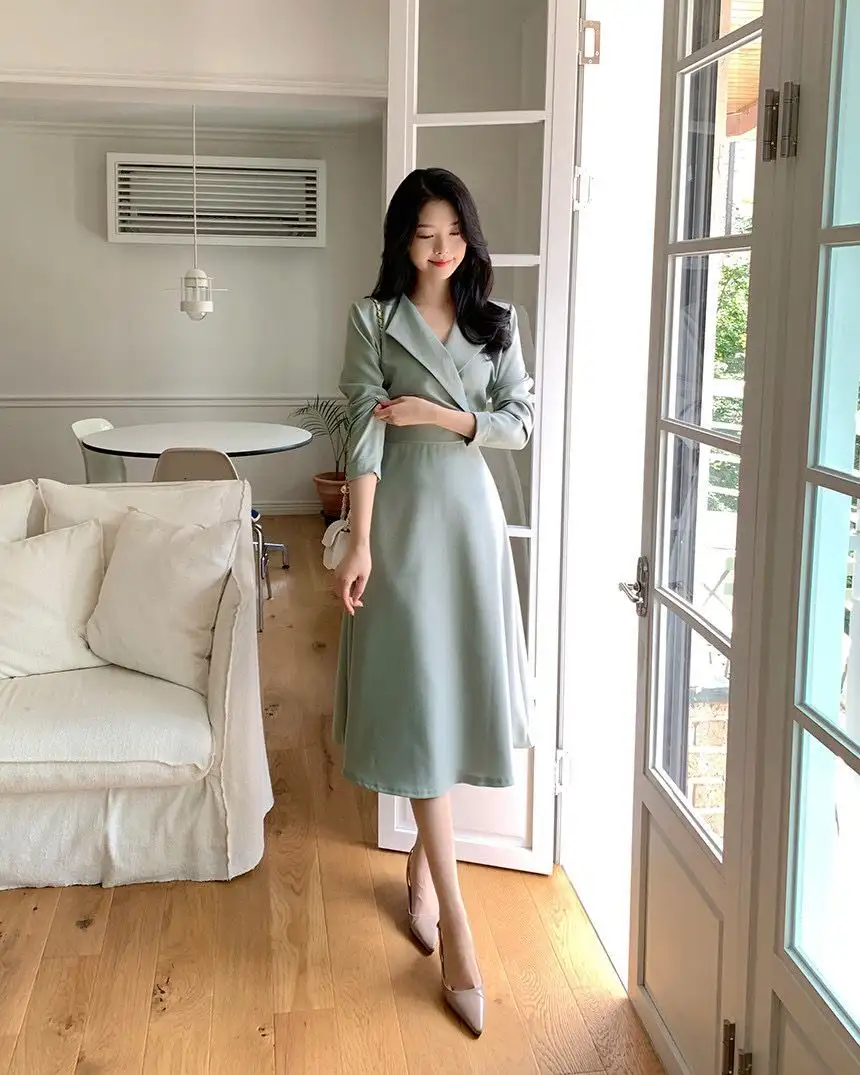 프리미엄 페이스 블라우스 원피스 상세 이미지 14