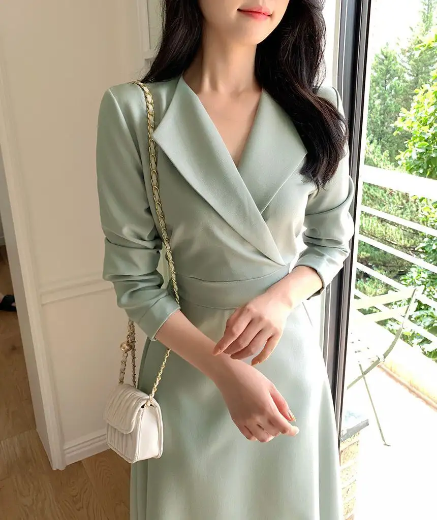 프리미엄 페이스 블라우스 원피스 상세 이미지 16