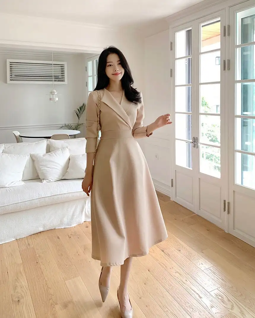 프리미엄 페이스 블라우스 원피스 상세 이미지 24