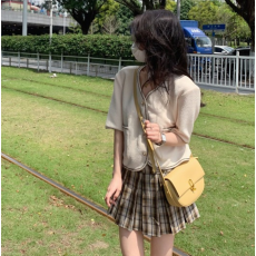 批发夏季新款大码女装法式气质小香风宽松短款V领上衣 M-4XL200斤