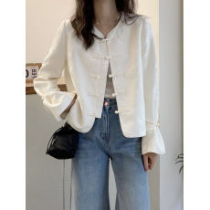 批发新中式国风盘扣短外套女<b class='q'>欧洲</b>站早秋2024新款欧货女装时尚棒球服潮