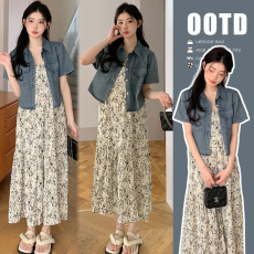 批发现现<b class='q'>实拍</b>大量新款夏装<b class='q'>孕妇</b><b class='q'>洗</b>水牛仔外套+碎花连衣裙