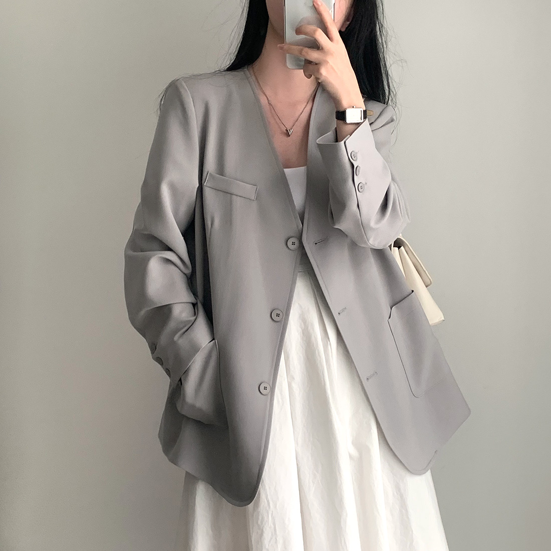있음 밖으로 chic 가을 다용도 재킷