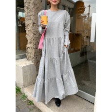 批发清仓特价 不退不换 韩国chic时尚圆领长袖宽松连衣裙女春卫衣裙