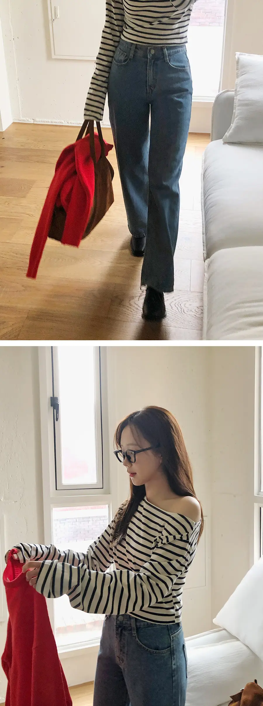 춘절 스타일 블라우스 티셔츠 상세 이미지 7