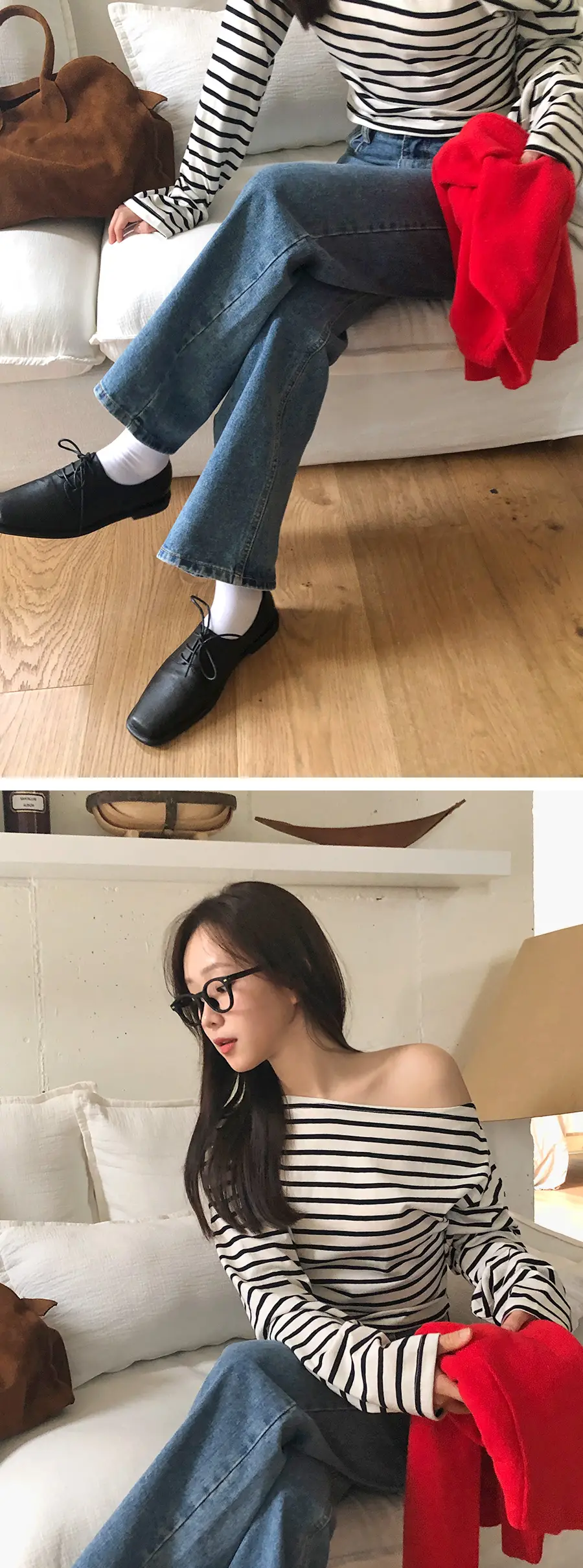 춘절 스타일 블라우스 티셔츠 상세 이미지 10