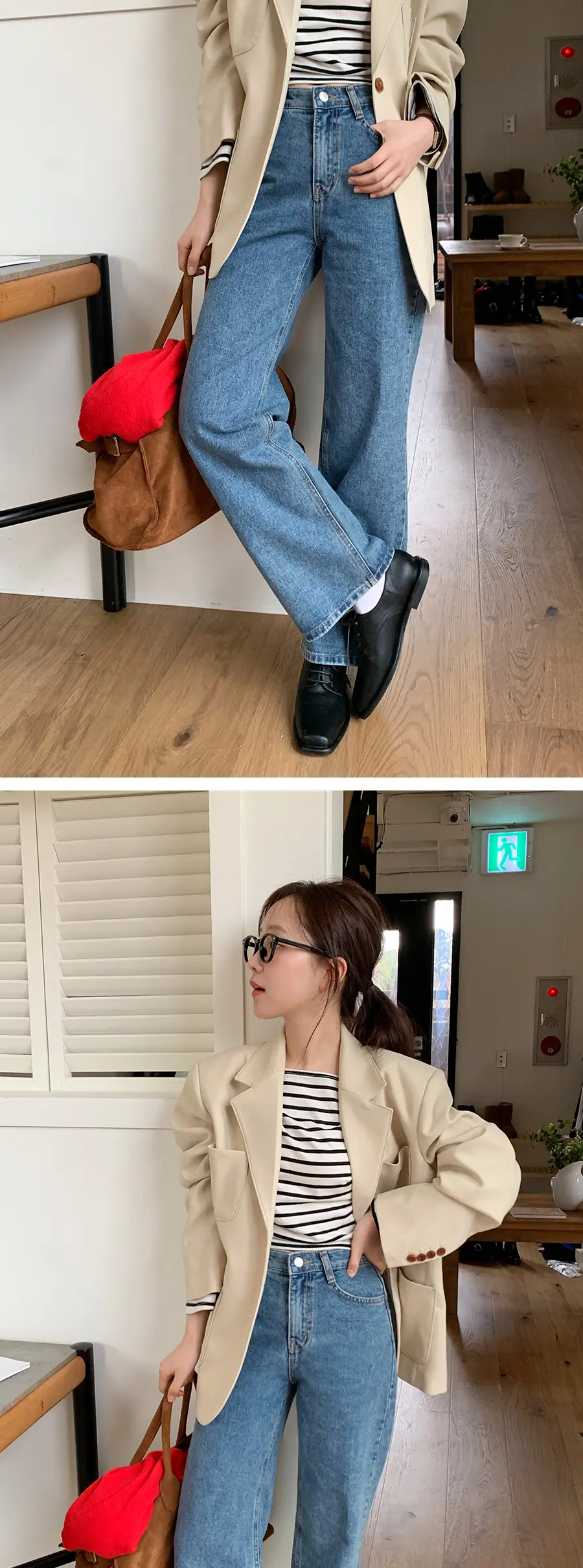 춘절 스타일 블라우스 티셔츠 상세 이미지 12