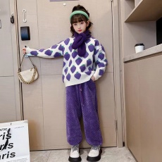 批发童装儿童针织马甲秋季新款男女童坎肩中小童毛衣背心宝<b class='q'>宝马</b>夹外穿